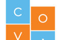 Logo zobrazuje grafiku zloženú zo striedajúcich sa, na výšku orientovaných oranžových a bledomodrých štvorcov, vo vnútri ktorých sa nachádzajú písmená C O V I M O. Pod štvorcami sa nachádza nápis Opportunity window, čo v preklade znamená okno príležitosti